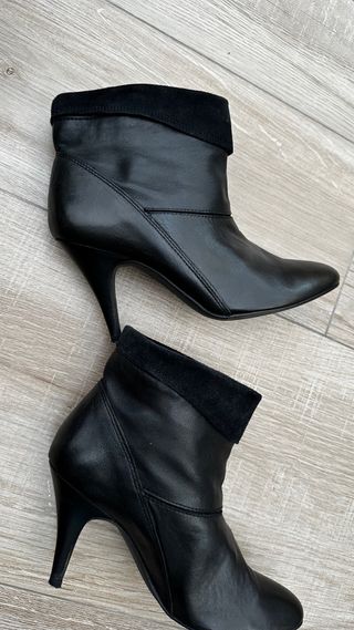 Botas tacón Mango negras