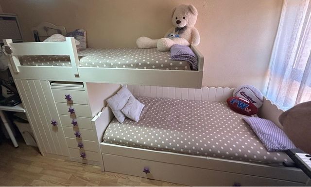 Habitación infantil litera y armario