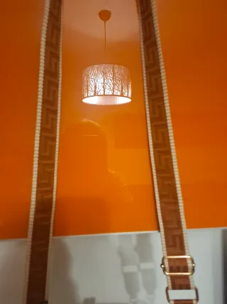 Bolso bandolera camel.