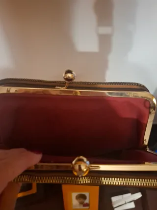 Bolso bandolera camel.