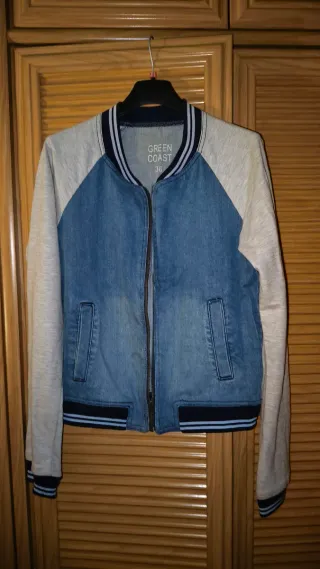 Chaqueta GREEN COAST azul y gris Talla S