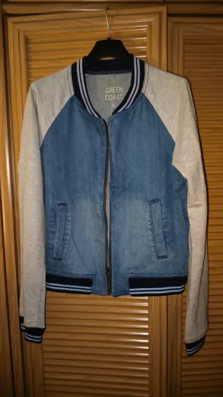 Chaqueta GREEN COAST azul y gris Talla S