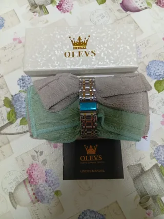 Reloj Olevs Hombre Azul Dorado Nuevo