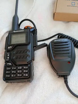 Microfono y altavoz para walkie