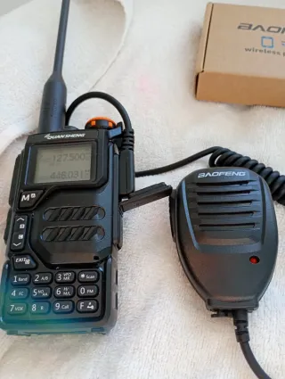 Microfono y altavoz para walkie