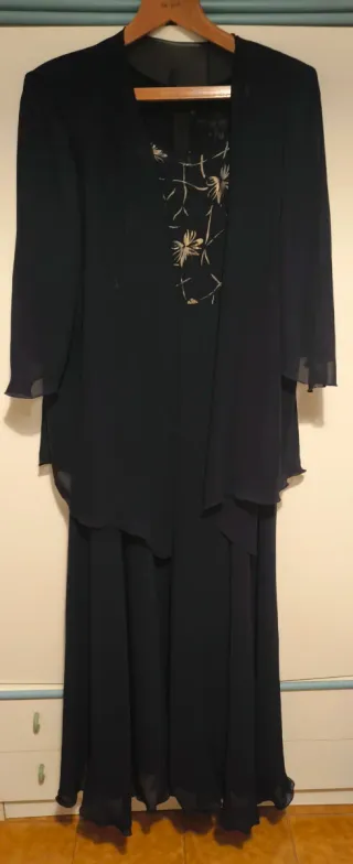 Abito elegante e blazer navy blu