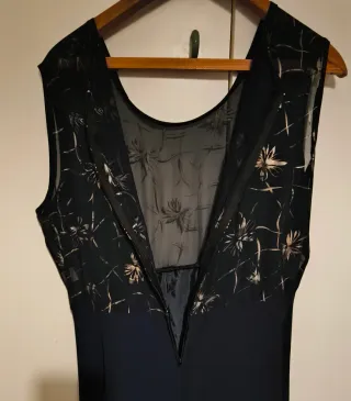 Abito elegante e blazer navy blu