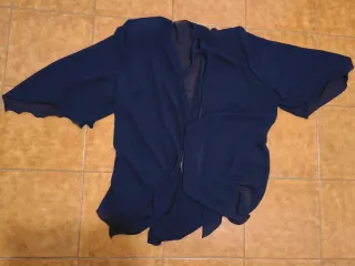 Abito elegante e blazer navy blu