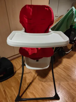 Trona infantil blanca plegable