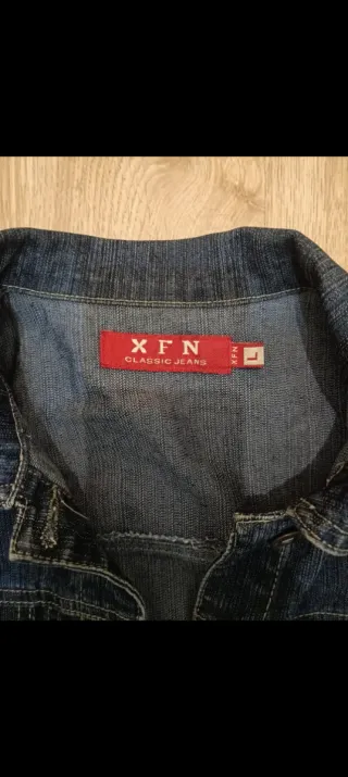 Chaqueta tejana azul