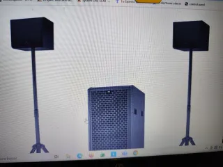 Equipo Sonido 2000W: Sub Doble 12 + 2 Monitores