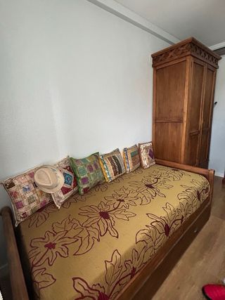 Armario y cama nido rústico (colonial).