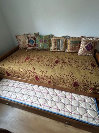 Armario y cama nido rústico (colonial).