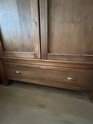 Armario y cama nido rústico (colonial).