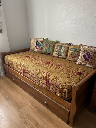 Armario y cama nido rústico (colonial).