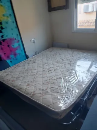 Sofá Cama Gris Tela