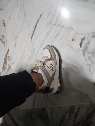 Botines Liu Jo Karlie 05 Lace up Beige/Oro