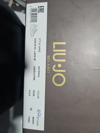 Botines Liu Jo Karlie 05 Lace up Beige/Oro