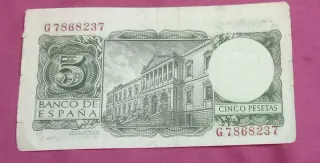 2 Billetes 5 Pesetas España 1935 y 1954
