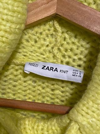 Sudadera de punto amarilla oversize