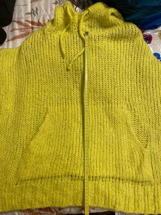 Sudadera de punto amarilla oversize