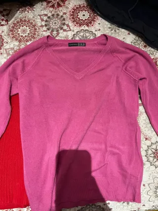 Jersey Atmosphere rosa cuello pico