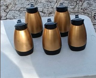 Jarras termo Doradas