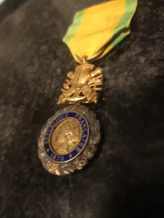 Medalla Militar Francesa Plata 1870