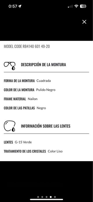 Estuche Gafas Ray-Ban Negro