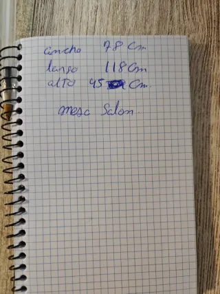 Mesa de centro salón madera negra