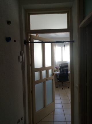 Lote 7 puertas de interior con cristal y postigo