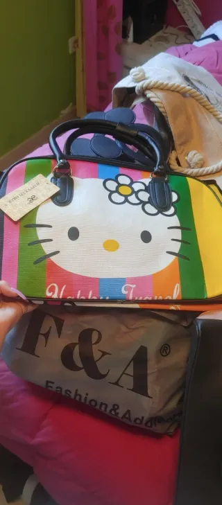 Bolso de Viaje Hello Kitty Multicolor