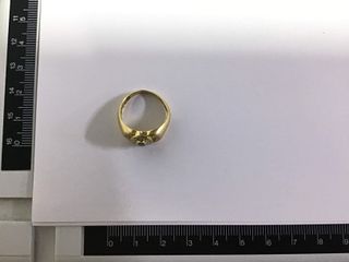 anillo oro 18k con piedra