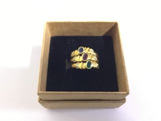 anillo oro 18k con piedra