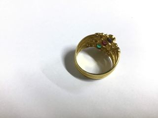 anillo oro 18k con piedra