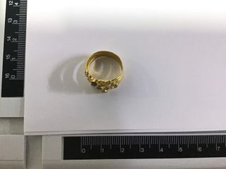 anillo oro 18k con piedra