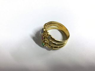 anillo oro 18k con piedra