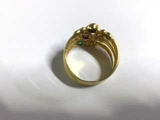 anillo oro 18k con piedra