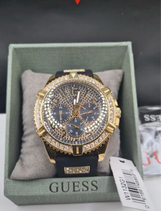 Reloj Guess Hombre Dorado y Negro