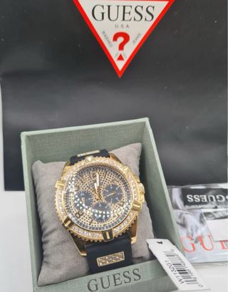 Reloj Guess Hombre Dorado y Negro