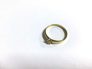 anillo oro 18k con piedra