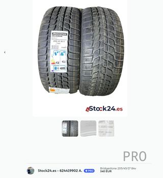 Bridgestone 205/45/17 84v (2 UD )