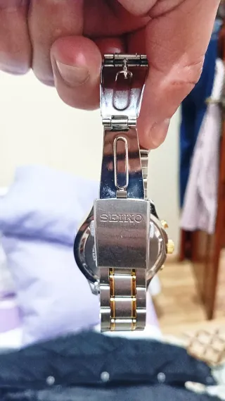 Reloj Seiko Cronógrafo Acero y Oro. Descatalogado.