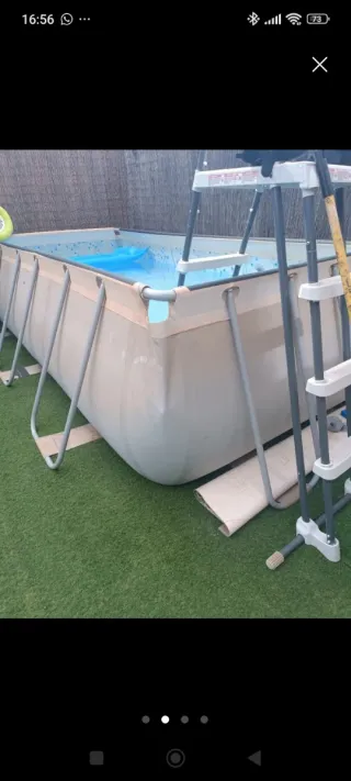 Piscina desmontable con depuradora