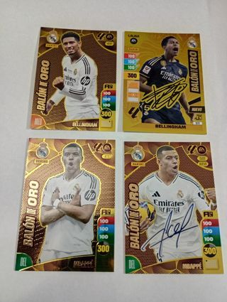 Lote 4 cartas balón de oro Adrenalyn
