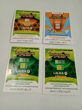 Lote 4 cartas balón de oro Adrenalyn