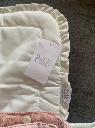 Saco capazo invierno bebé rosa