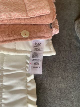 Saco capazo invierno bebé rosa