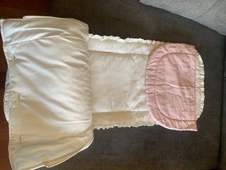 Saco capazo invierno bebé rosa