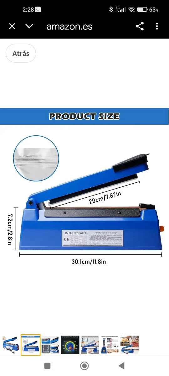 Seladora Térmica 300mm PP/PE